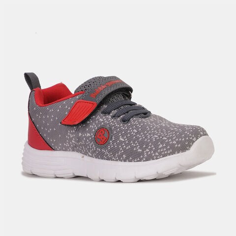 Bubblegummers dark grey textile shoes with velcro closure for kids